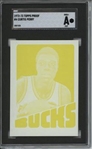 1972 Topps #4 Curtis Perry 9 card progressive proof.